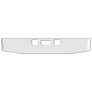 2010+ Freightliner Coronado 16" Tapered 7GA Bumper with Bolt, Step & Hitch Holes