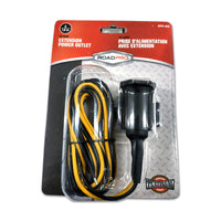 RoadPro 12 Volt Adapter Power Port w 6ft. Cord (Hard Wire)