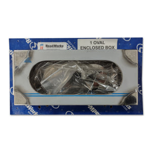 Stainless Steel Oval 2 Piece Light Boxes