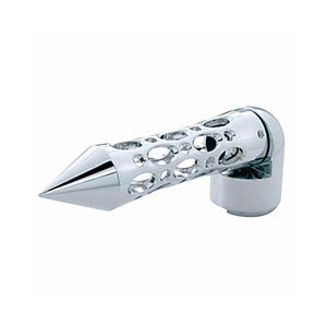 Chrome "Daytona" 13/15/18 Speed Spike Gearshift Knob w/ Adapter - Horizontal