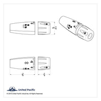 Chrome Plastic Turn Signal Lever Cover For 2006-2019 Peterbilt & Kenworth