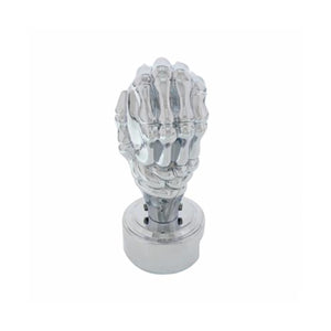 Chrome Skull 13/15/18 Speed Gearshift Knob w/ Adapter