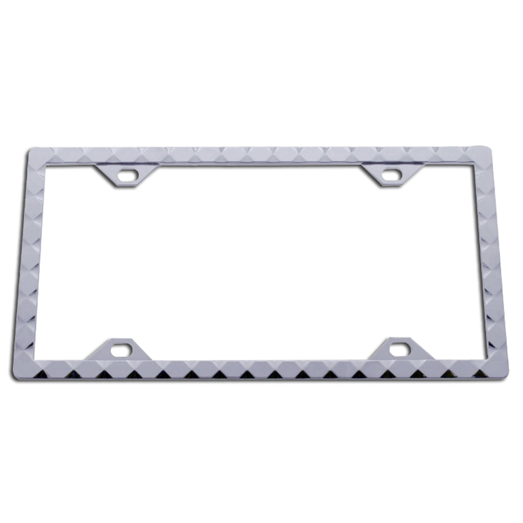 Diamond Cut License Plate Frame