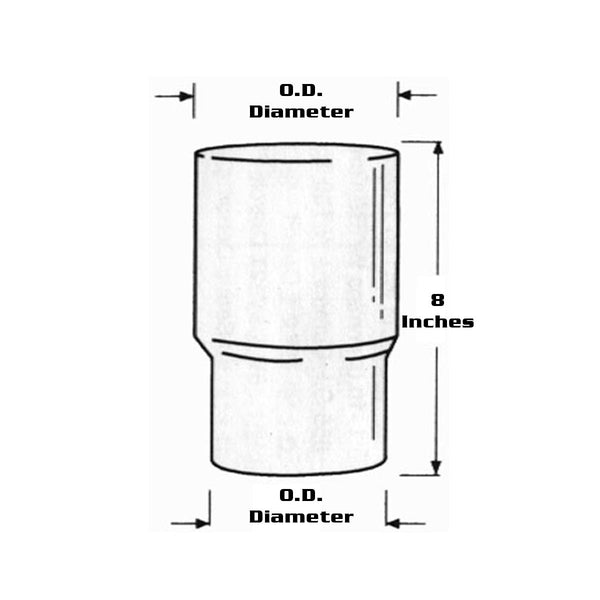 Grand Rock Various Dimension Exhaust Reducer Pipe (Aluminized