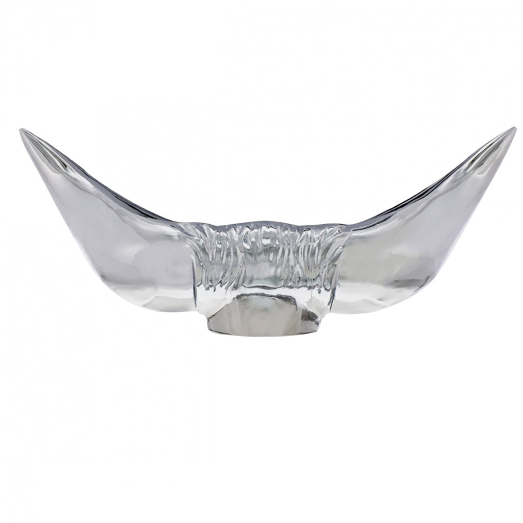 Chrome Bull Horns Hood Ornament