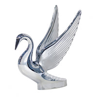 Original Chrome Swan Hood Ornament