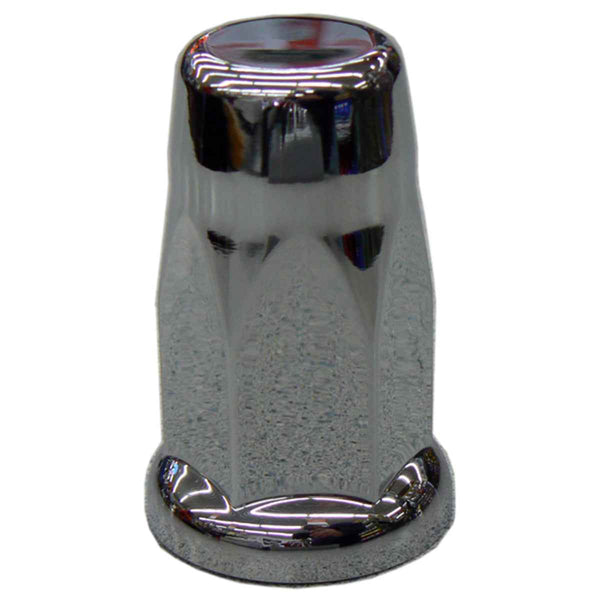 Grand General Chrome Plastic Lug Nut Covers – Top Hat Style, 1.5" ID, 2.5" Tall – Set Of 5