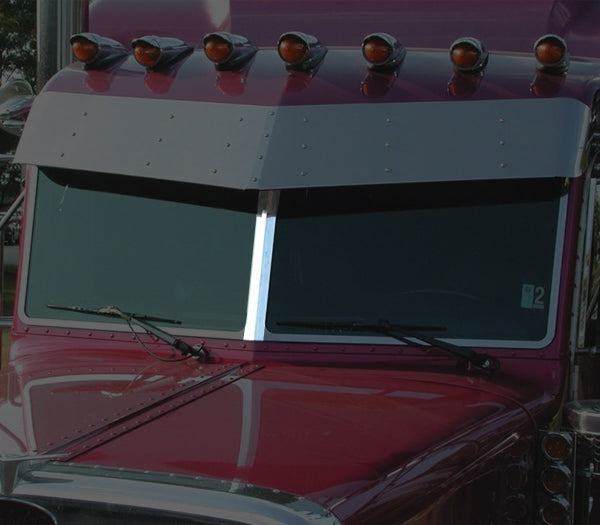 Windshield Center Trim Piece by Roadworks - Peterbilt 379/386/388