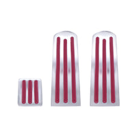 Peterbilt Chrome Pedal Set w Colored Inserts