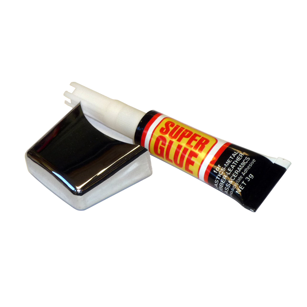 Range Selector Cover Chrome Plastic w/ Super Glue
