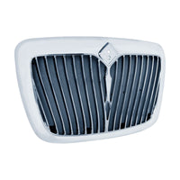 United Pacific - Chrome Grille w Curved Bars & Bug Screen for 06-17 International ProStar