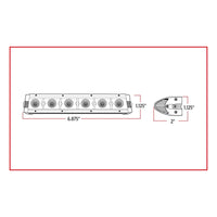 7" Rectangle LED Spot Beam Light Bar