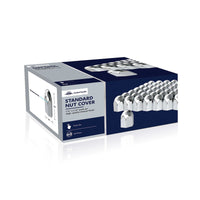 1-1/2" X 2-1/4" Chrome Plastic Standard Nut Covers - Push-On (Individual, 20 Pack or 60 Pack)