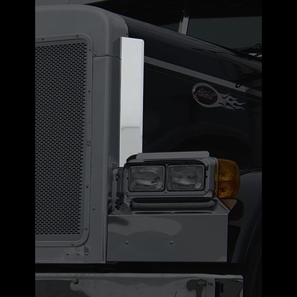 Peterbilt 379 Side Grill Deflectors for a 4 Headlight System
