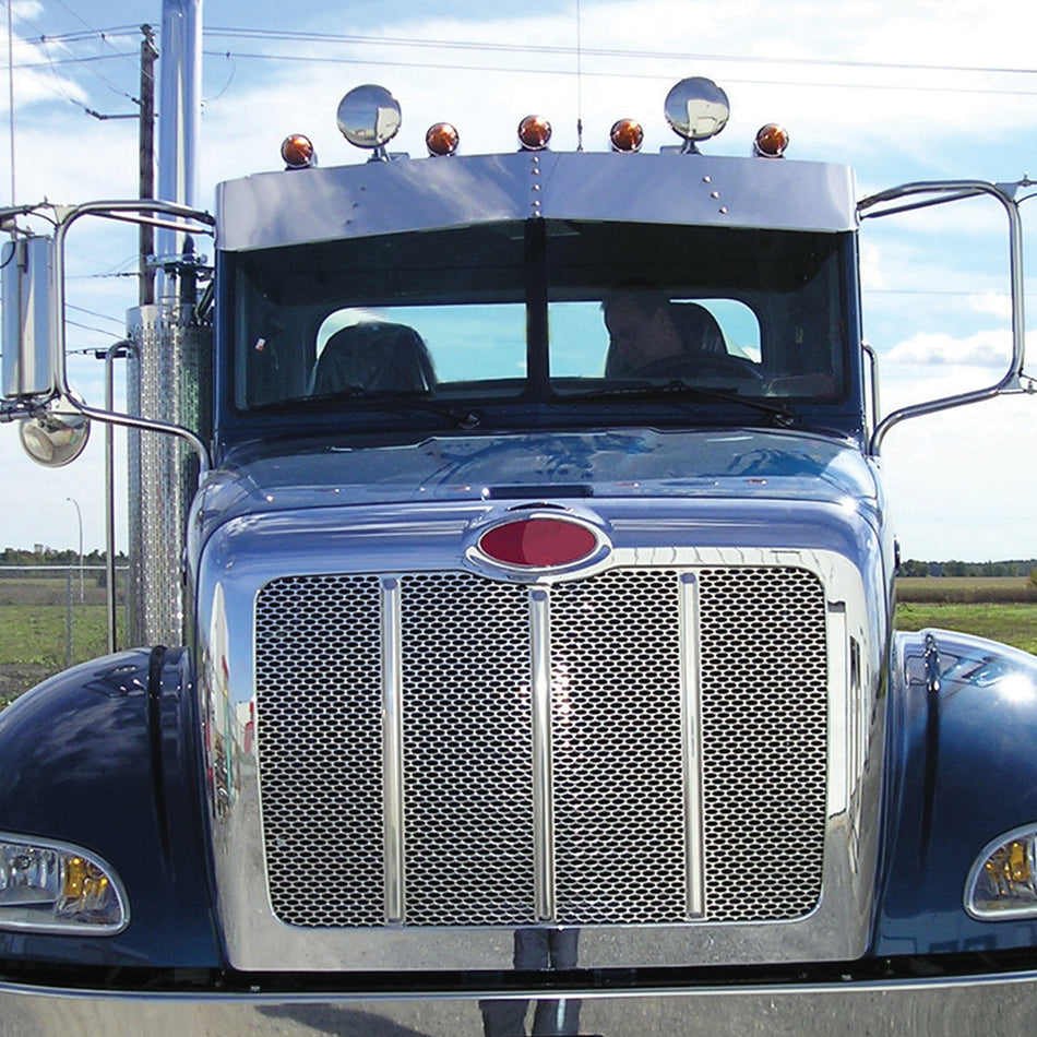 Trux - Peterbilt 335/337/340/348 Hood Shield Bug Deflector
