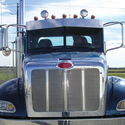 Trux - Peterbilt 335/337/340/348 Hood Shield Bug Deflector