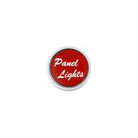 United Pacific - "Panel Lights" Dash Knob w Glossy Sticker Label (Red or Blue)