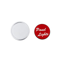United Pacific - "Panel Lights" Dash Knob w Glossy Sticker Label (Red or Blue)