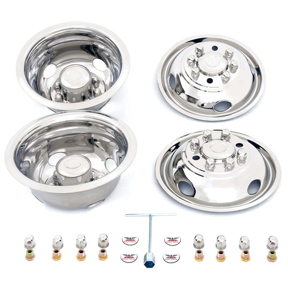 08' to Current Ford E350/E450 16" 8 Lug Dual Wheel Simulator Set