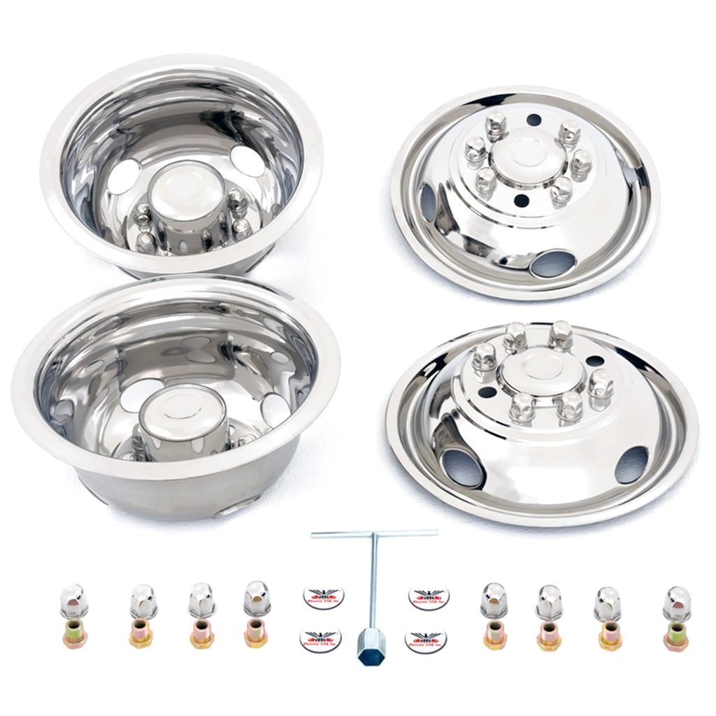 08' to Current Ford E350/E450 16" 8 Lug Dual Wheel Simulator Set