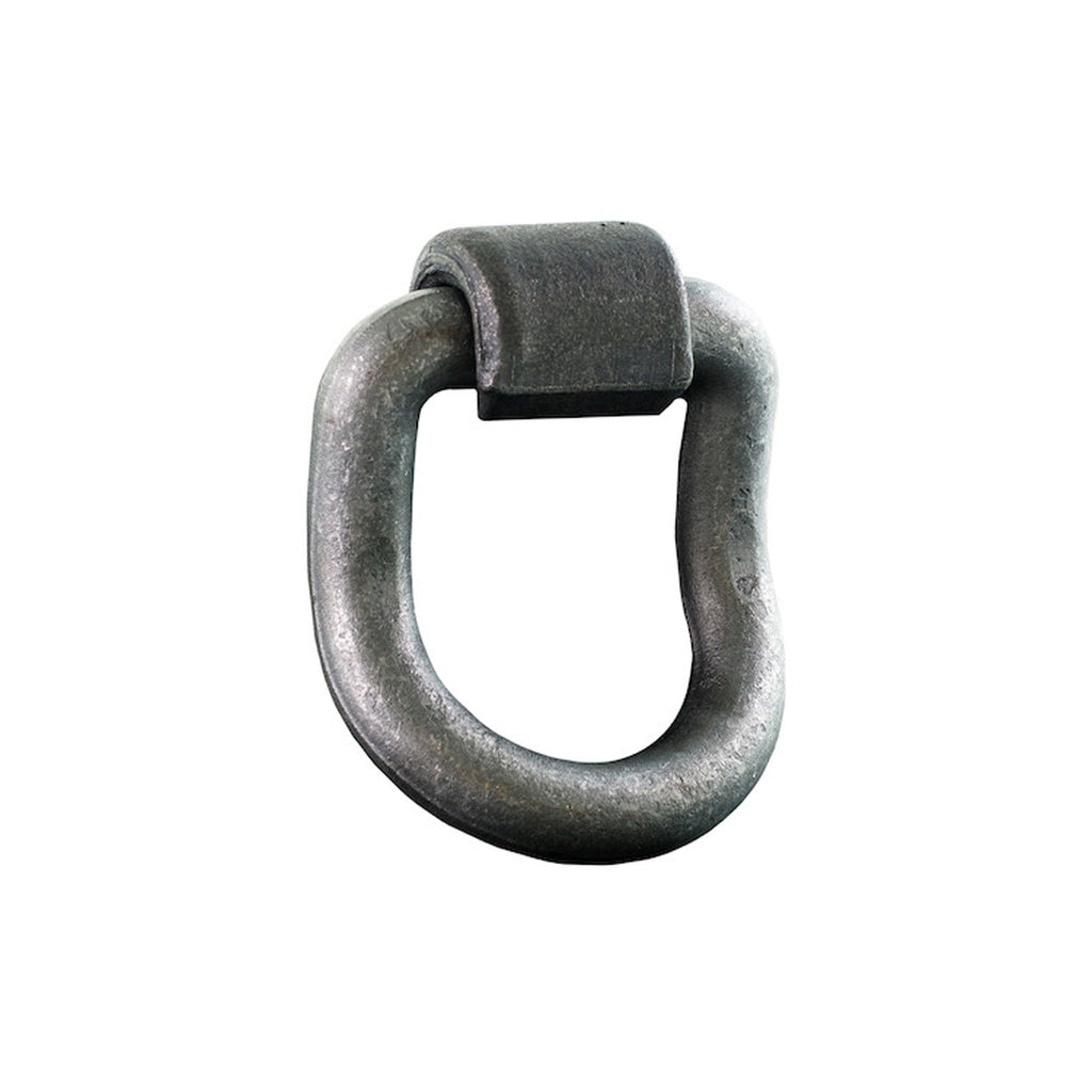 1" Forged 55 Degree Angled D-Ring With Weld-On Mounting Bracket