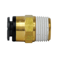 D.O.T.  Composite 1/2" Air Push Lock to 1/2" Pipe Thread Fitting