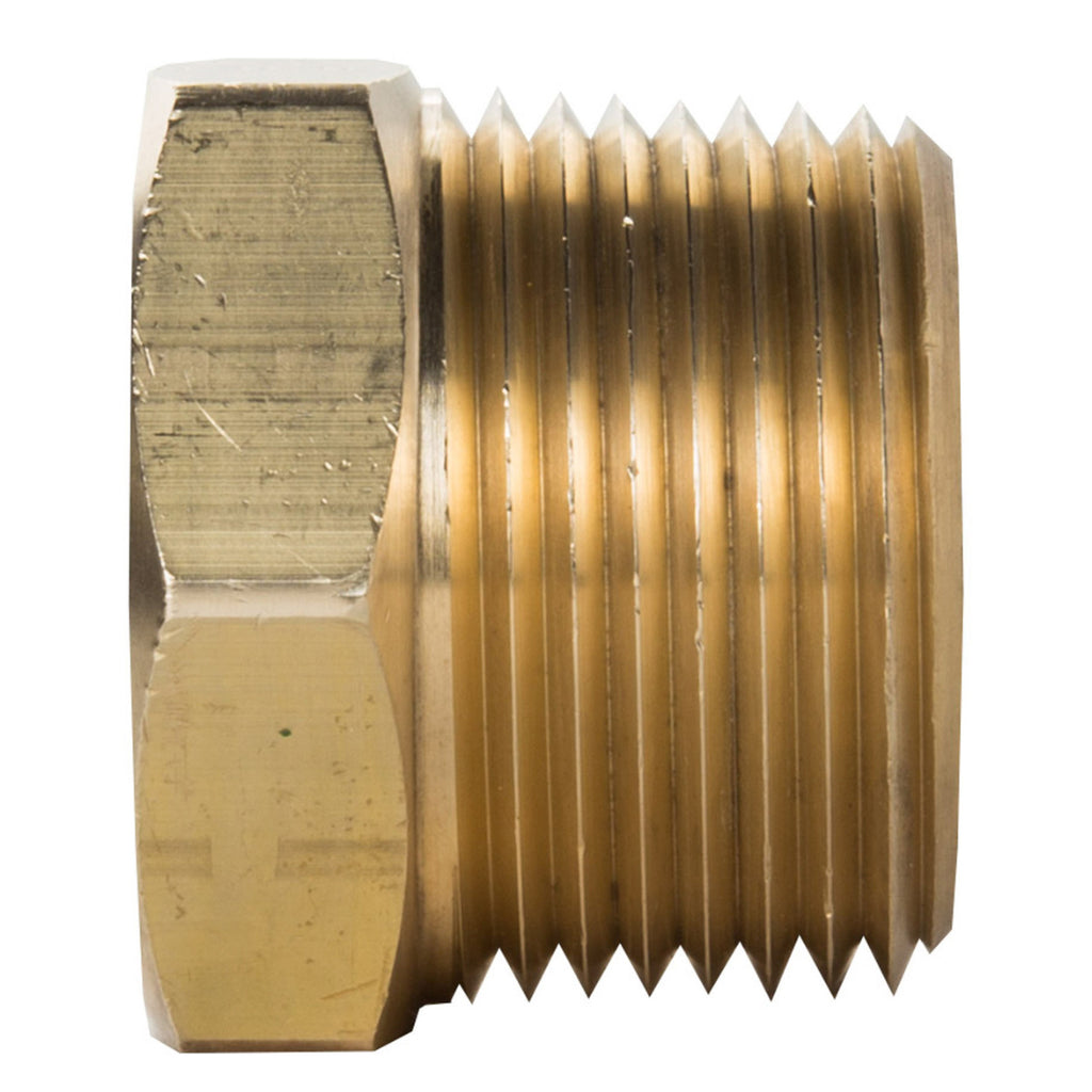 D.O.T. 1/2" Brass Hex Head Pipe Plug