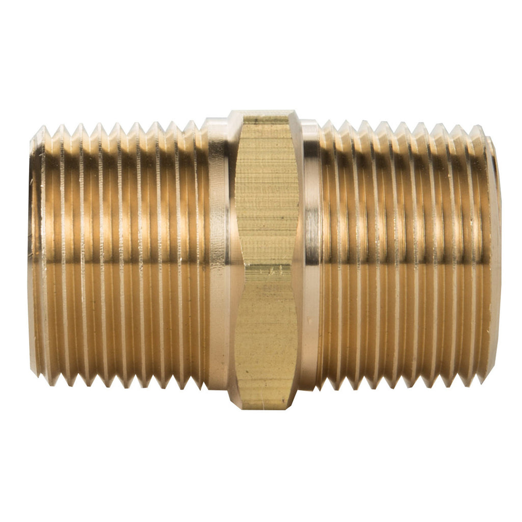 Tectran™ 1/4" Brass Hex Nipple