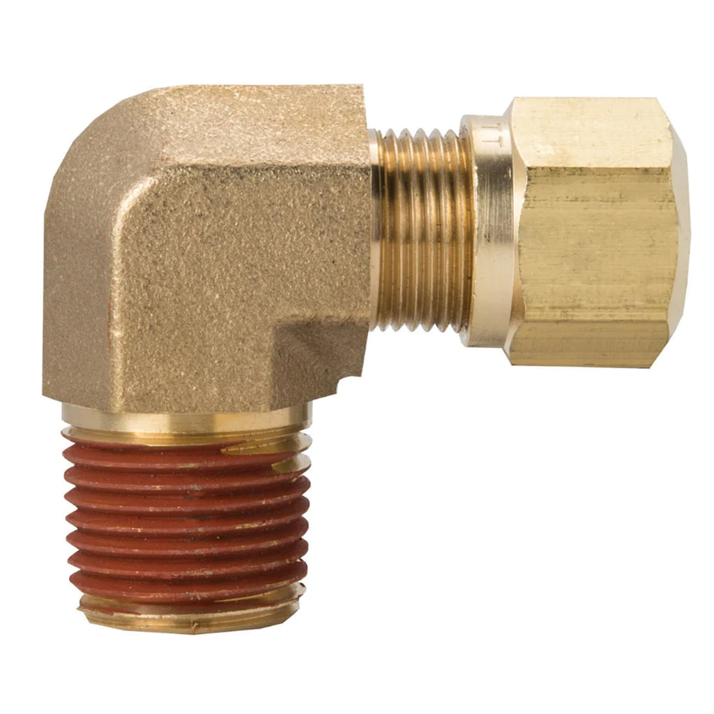 D.O.T. 1/4" X 3/8" Air Brake Fitting 90degree for Nylon Tubing Male Elbow