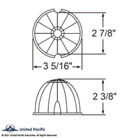 17 LED Dual Function Watermelon Cab Light - Red LED/Clear Lens