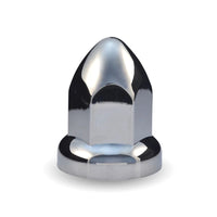 33mm Chrome ABS Plastic Push-On Nut Covers with Flange