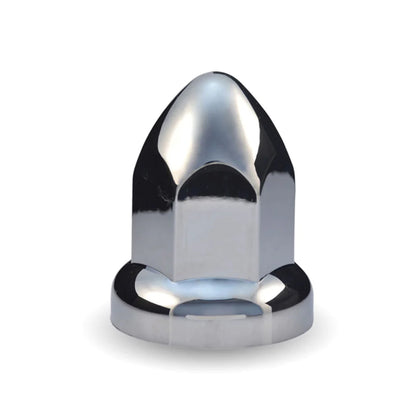 33mm Chrome ABS Plastic Push-On Nut Covers with Flange