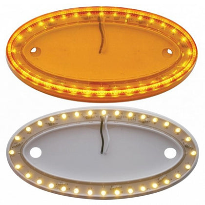 32 LED Large Emblem Light For Peterbilt - Amber LEDs (Amber or Clear Lens)