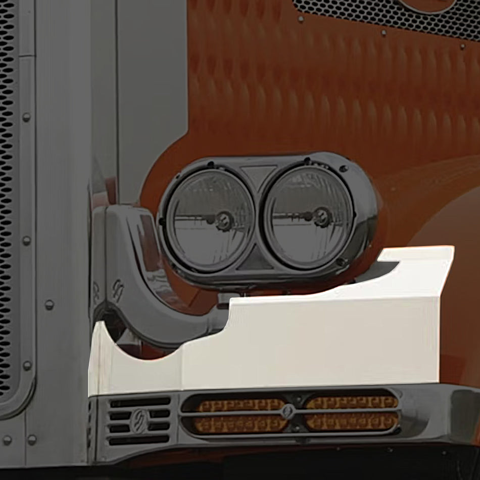 Roadworks - Peterbilt 359/379 Fender Guards With JJ Headlight Cutout