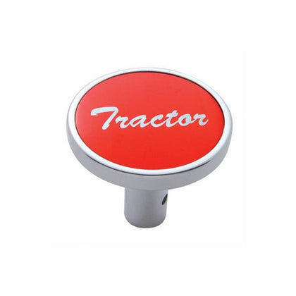 United Pacific - Red "Tractor" Long Air Valve Aluminum Knob