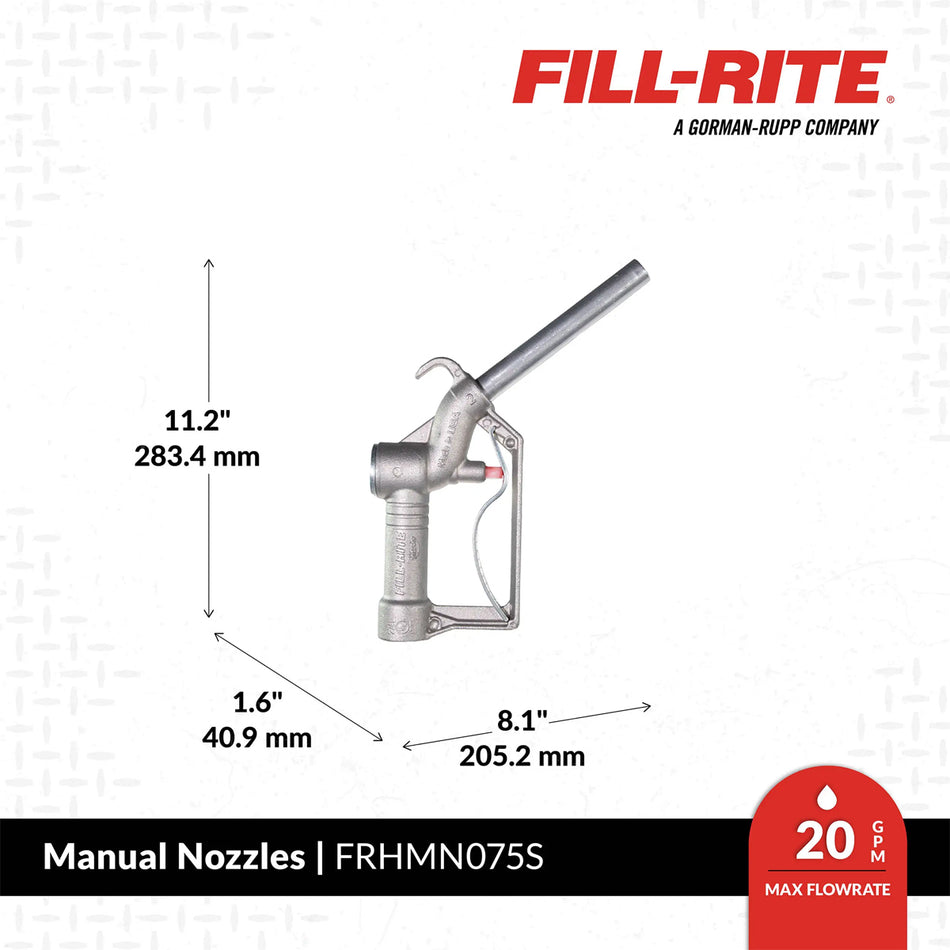 Fill-Rite - ¾" Aluminum Manual Nozzle