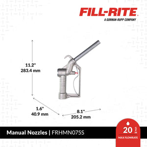Fill-Rite - ¾" Aluminum Manual Nozzle