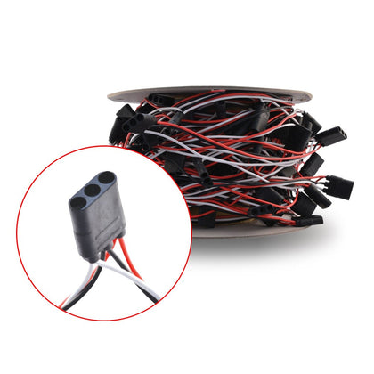 Triple Female Bullet Plug 3 Wire Harness with 8" Spacing