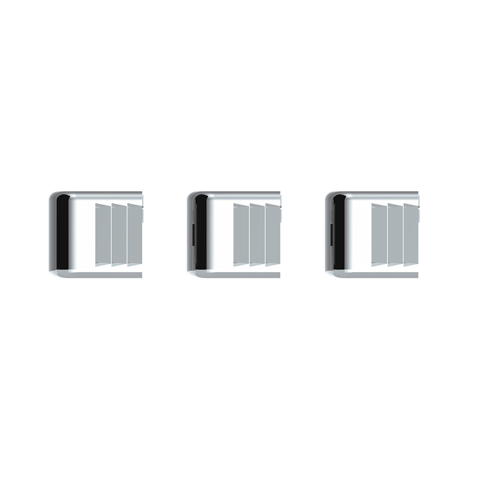 United Pacific - Kenworth or Freightliner Chrome Plastic A/C & Heater Slider Control Knobs - Berube's Truck Accessories