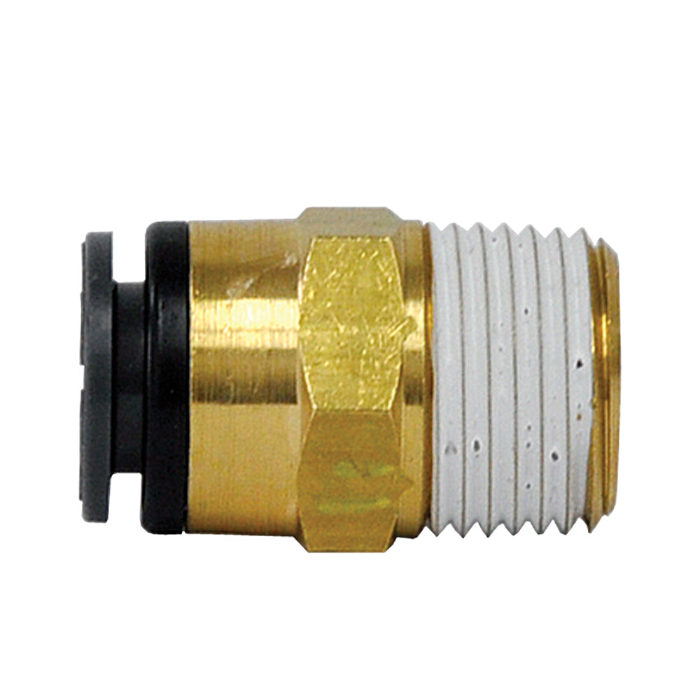 1/4" Air to 18" Threaded Composite Push Lock Fitting