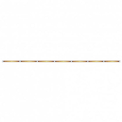94" Stainless Light Bracket With 7X 14 LED 12" Light Bars - Amber LED (Amber Lens)