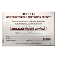 Driver Daily Vehicle Inspection Report Book, 2-Ply, with Carbon