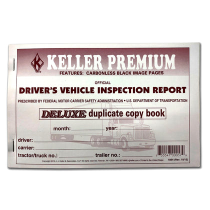 Driver Daily Vehicle Inspection Report Book, 2-Ply, Carbonless (155-B)