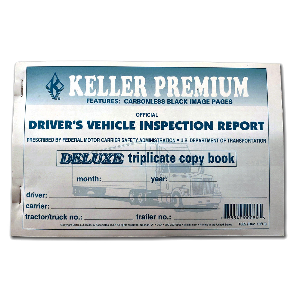 Driver Daily Vehicle Inspection Report Book, 3-Ply, Carbonless (116-B)