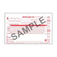 Loose-Leaf Duplicate Driver’s Daily Logs, 2-Ply, Carbon, with recap, detailed Daily Vehicle Inspection Report, 3-Hole Punched