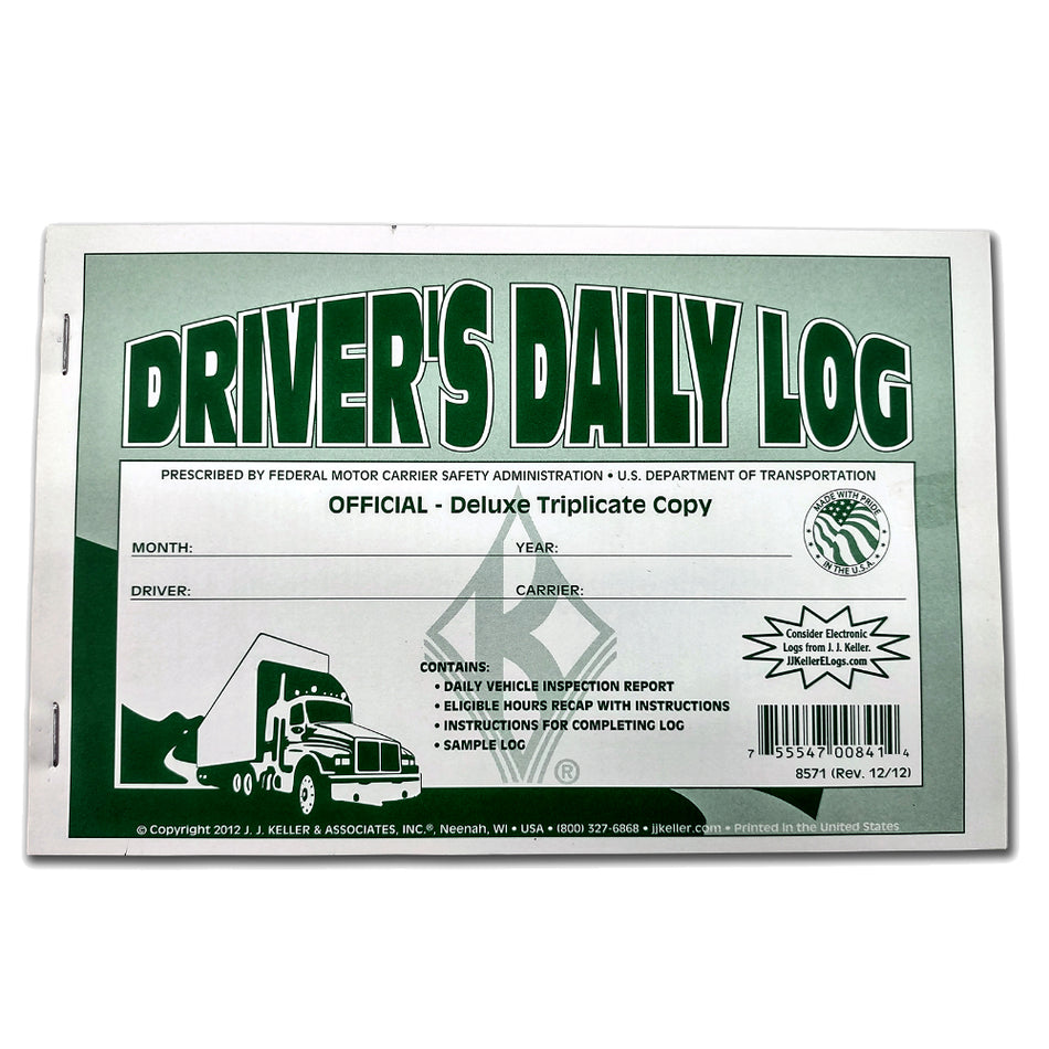 Driver’s Daily Log Books - Official Deluxe Triplicates