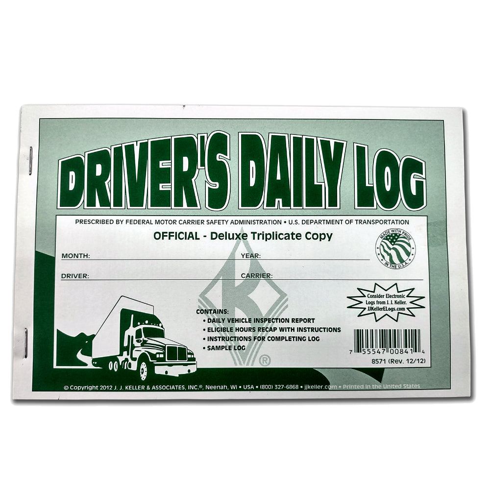 Driver’s Daily Log Books - Official Deluxe Triplicates