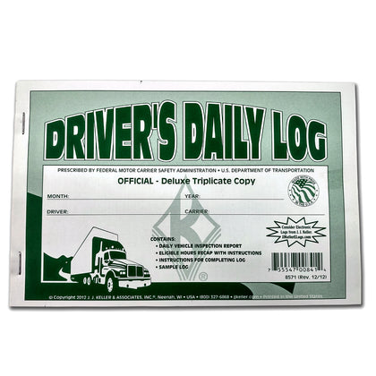 Driver’s Daily Log Books - Official Deluxe Triplicates