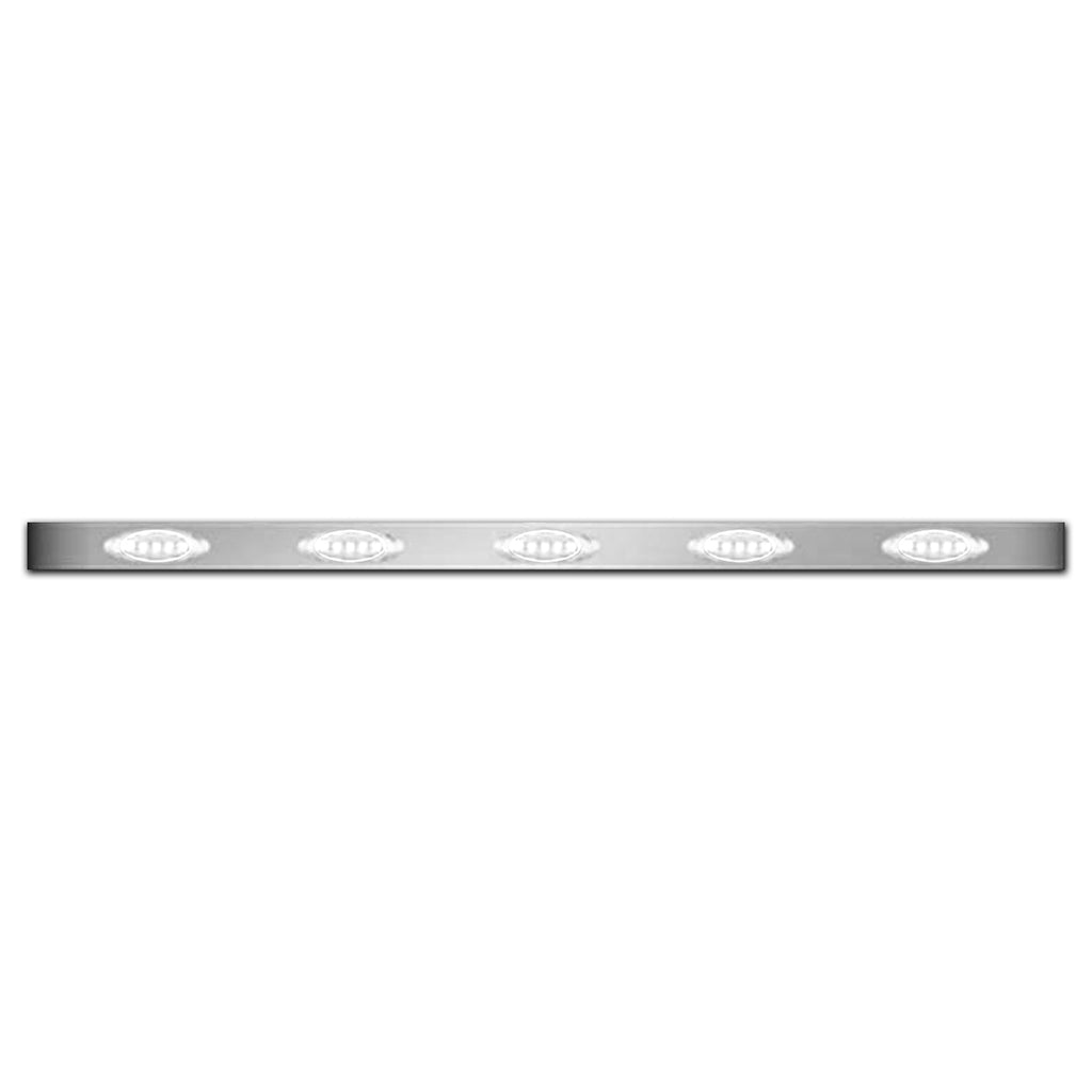 63" Long Cab Panels with Clear 3/4 P1 Lights, 12 Inch Spacing & Block Heater Plug Hole