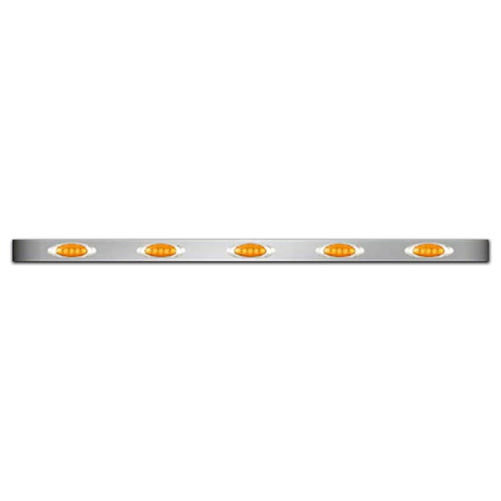 63" Long Cab Panels with Amber 3/4 P1 Lights, 12 Inch Spacing & Block Heater Plug Hole